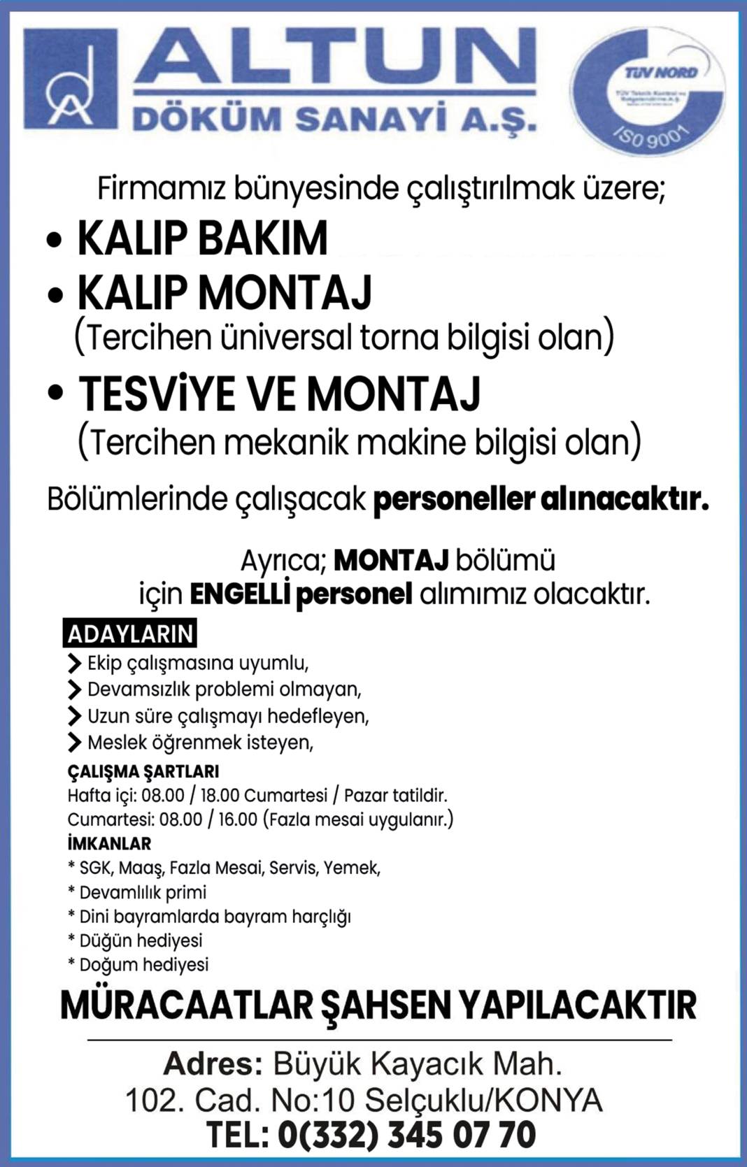 ELEMAN İLANLARI 1