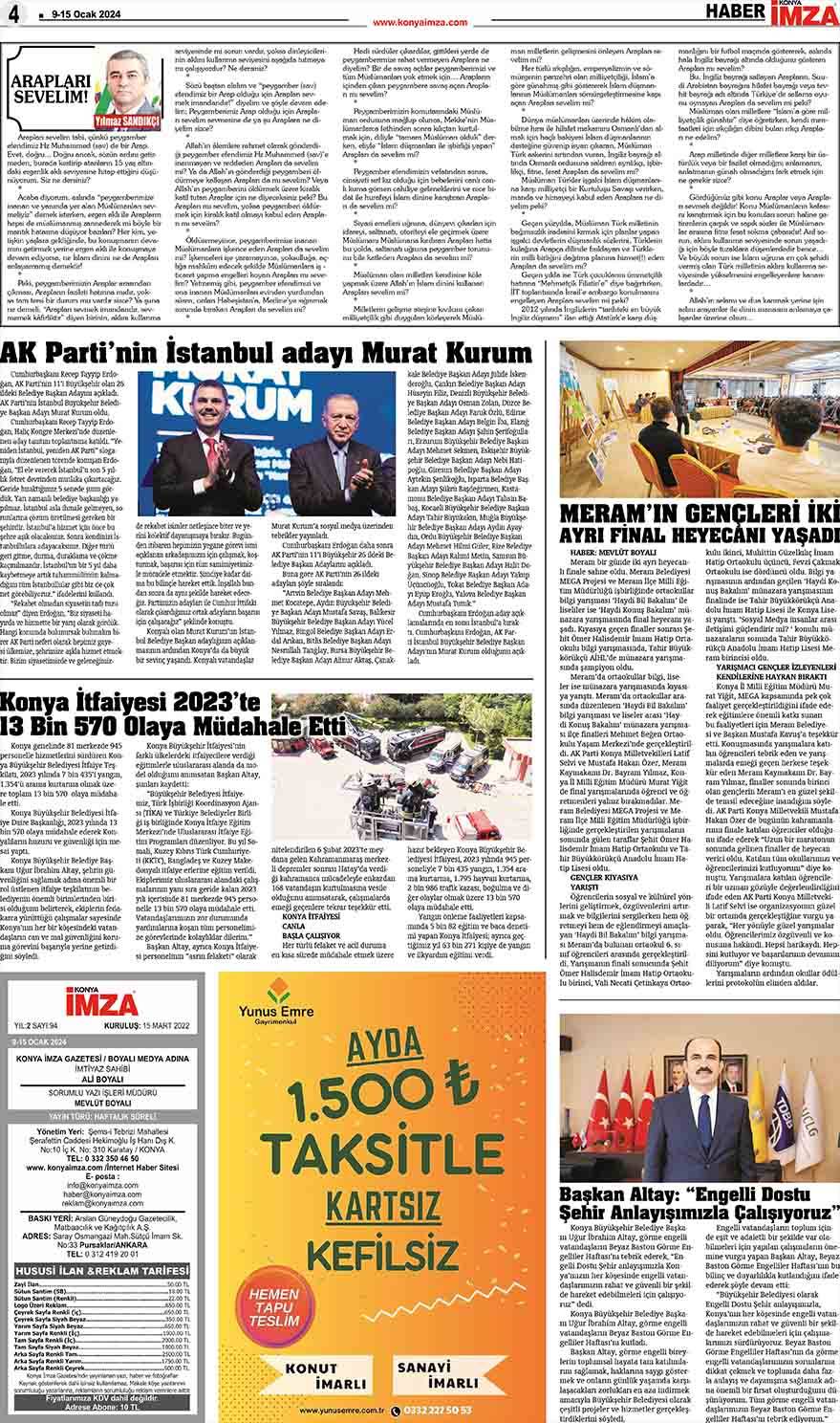 Konya İmza E-Gazete 4