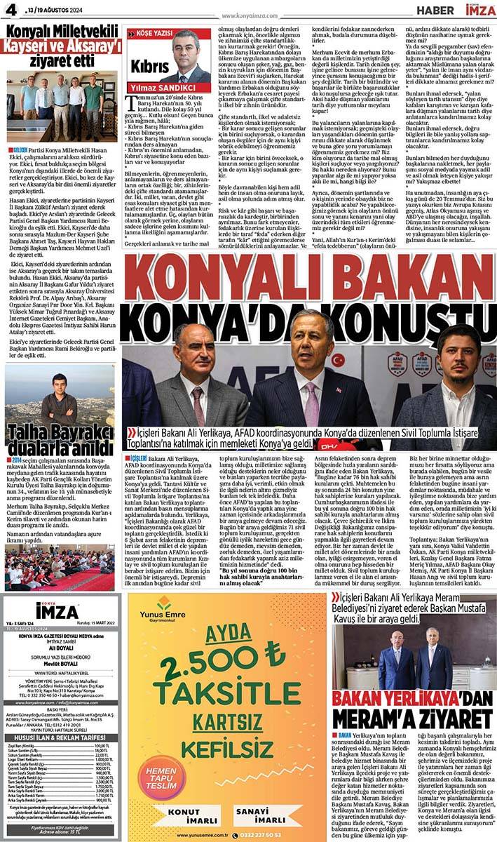 Konya İmza E-GAZETE 4