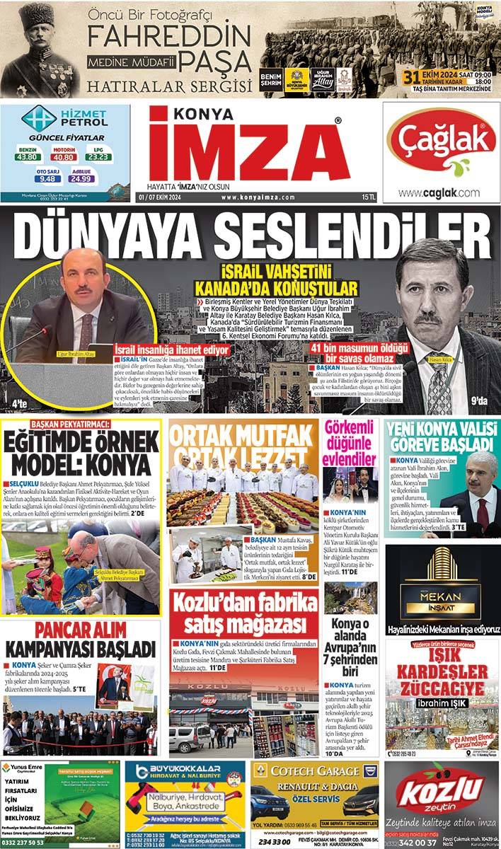 Konya İmza E-GAZETE (01/07 Ekim 2024) 1
