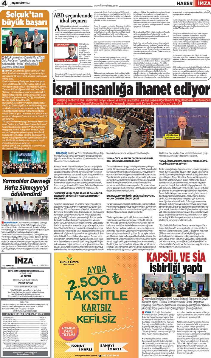 Konya İmza E-GAZETE (01/07 Ekim 2024) 4