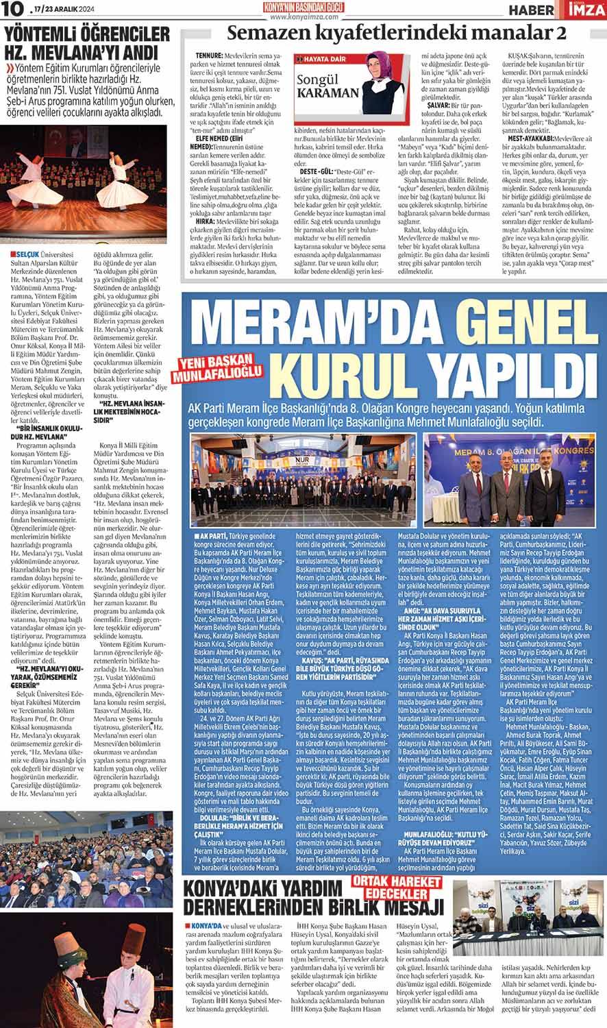 Konya İmza E-GAZETE (17/23 Aralık 2024)  - Konya gazete oku- Konya yerel gazete 10