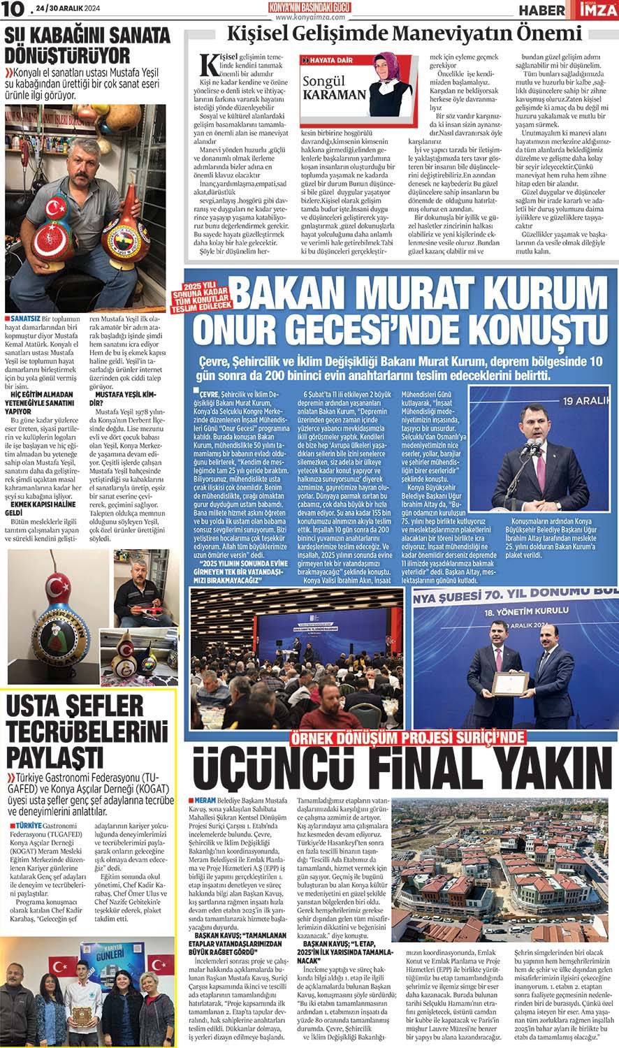Konya İmza E-GAZETE 24/30 Aralık 2024- Konya gazete oku - Yerel gazete oku 10