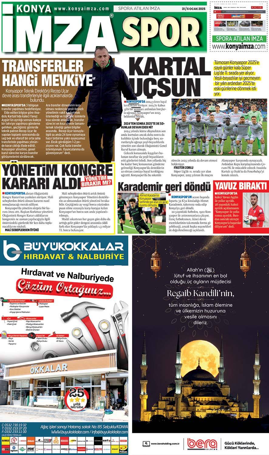 Konya İmza E-GAZETE 31 Aralık/6 Ocak 2025- Konya gazete oku - Yerel gazete oku 11