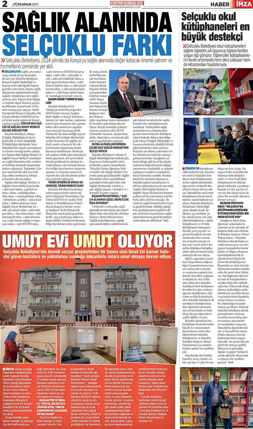 Konya İmza E-GAZETE (17/23 Aralık 2024)  - Konya gazete oku- Konya yerel gazete 2