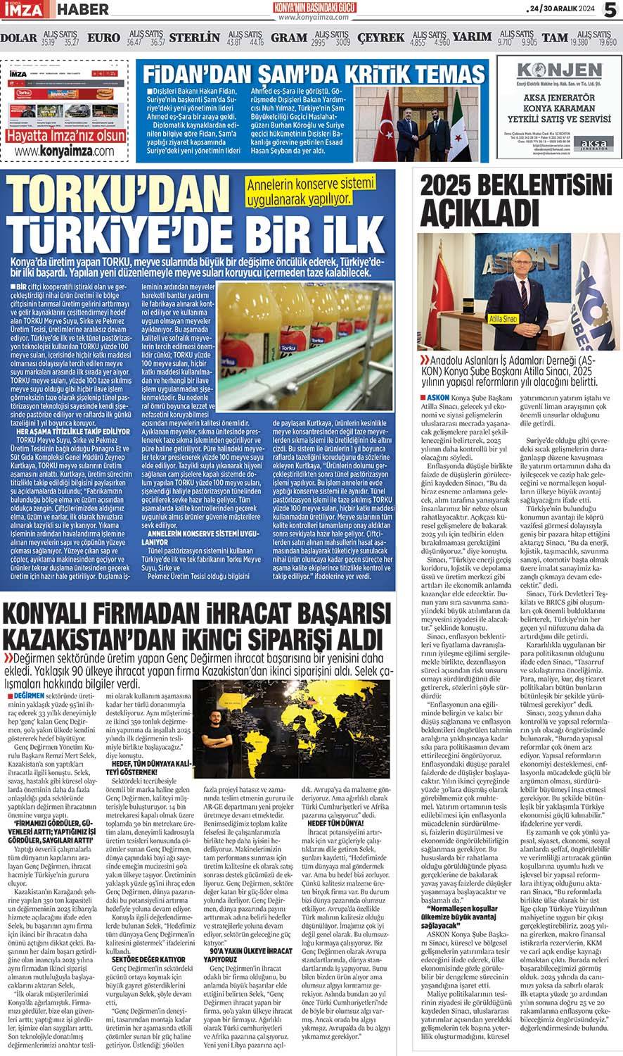 Konya İmza E-GAZETE 24/30 Aralık 2024- Konya gazete oku - Yerel gazete oku 5