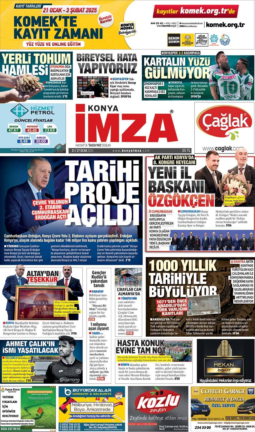 Konya İmza E - Gazete! 21 / 27 Ocak 2025 1