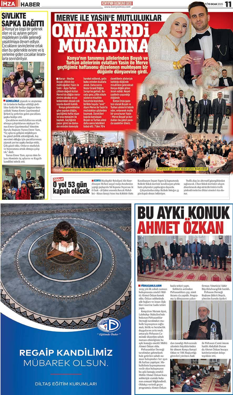 Konya İmza E-Gazete 7/13 Ocak 2025 - Konya gazete oku - Konya yerel gazeteler 11