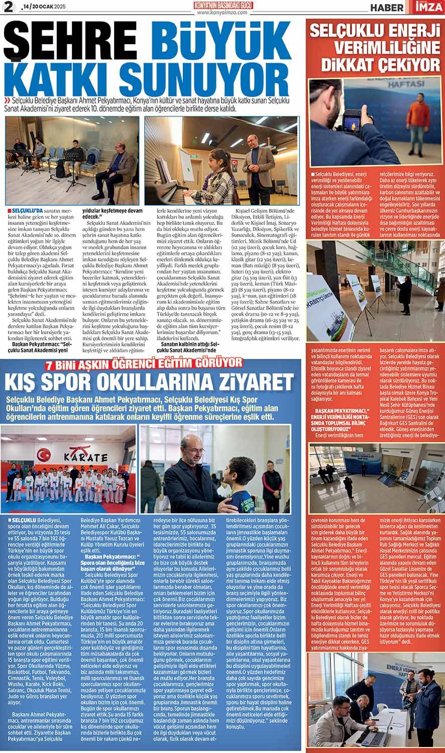 Konya İmza E- Gazete! Konya İmza gazetesi sayfaları! - Konya gazete oku 2