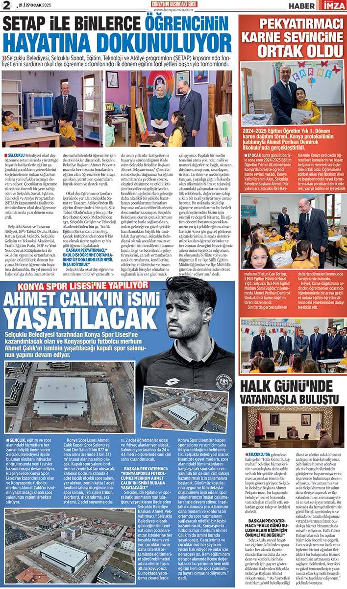 Konya İmza E - Gazete! 21 / 27 Ocak 2025 2