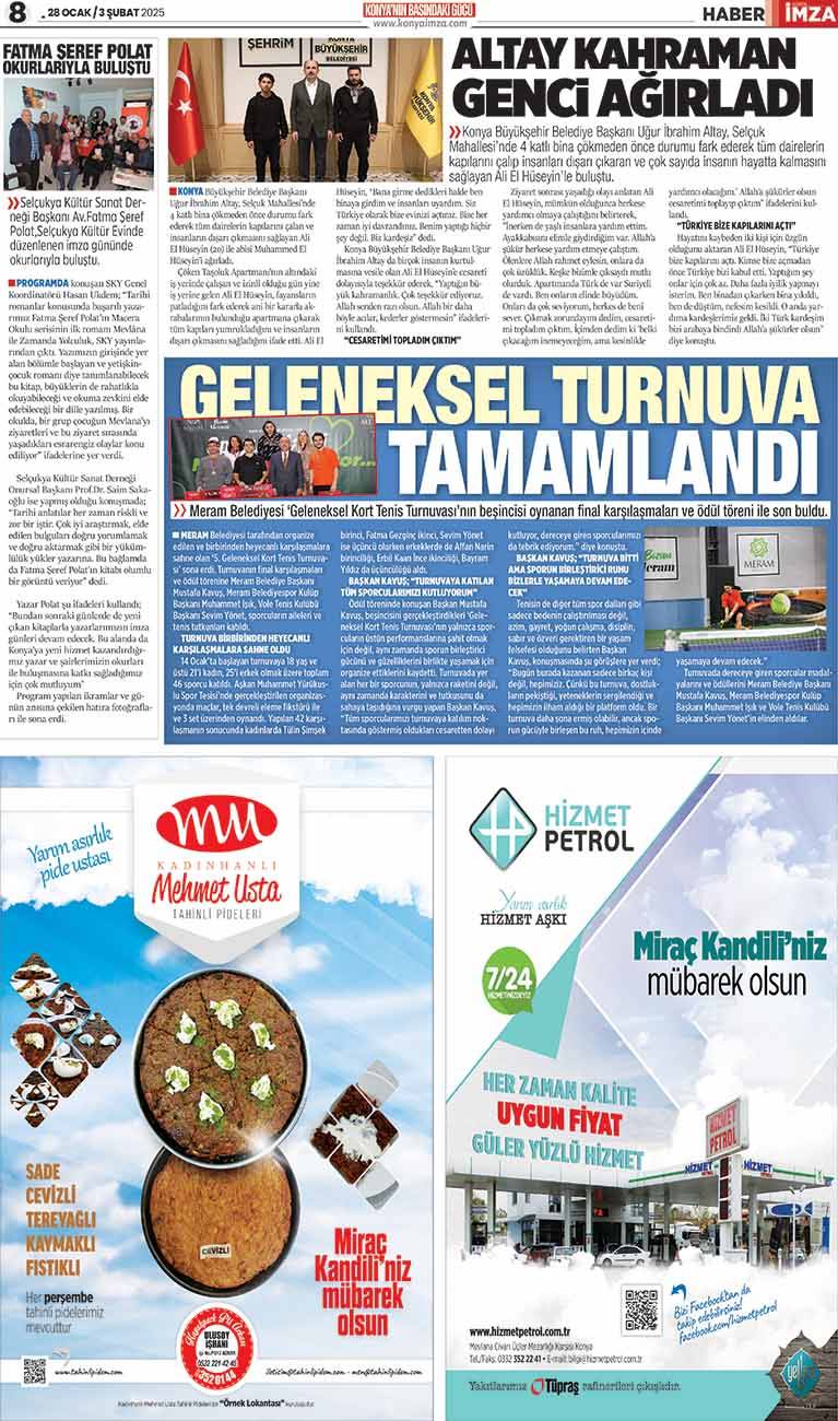 Konya İmza E-GAZETE: 28 Ocak / 3 Şubat 2025 8