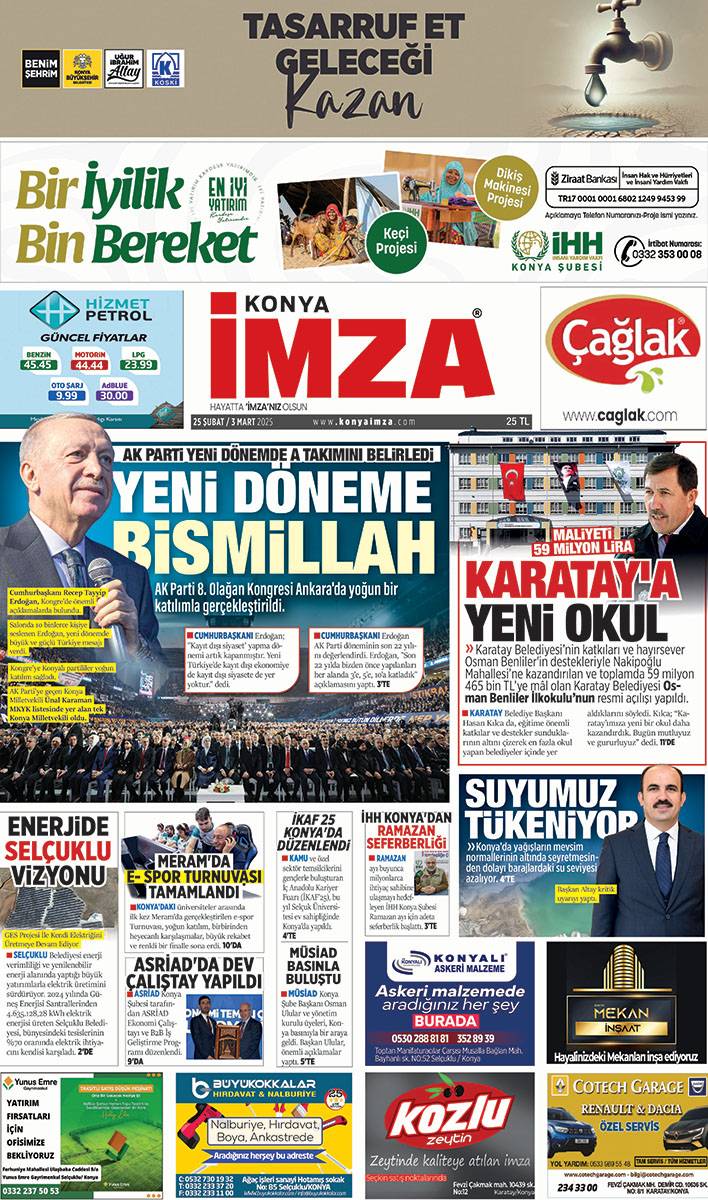 Konya İmza E - GAZETE (25 Şubat / 3 Mart 2025) 1