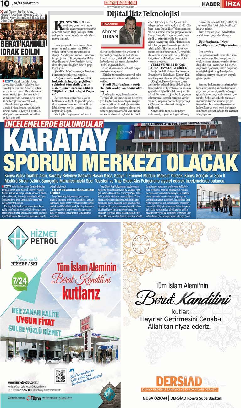 Konya İmza E-GAZETE (18 / 24 Şubat 2025) 10