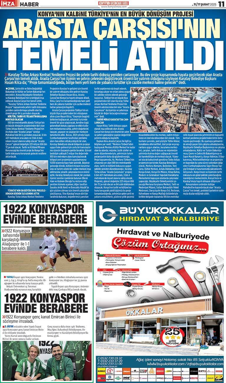 Konya İmza E-GAZETE (11/17 Şubat 2025) 11