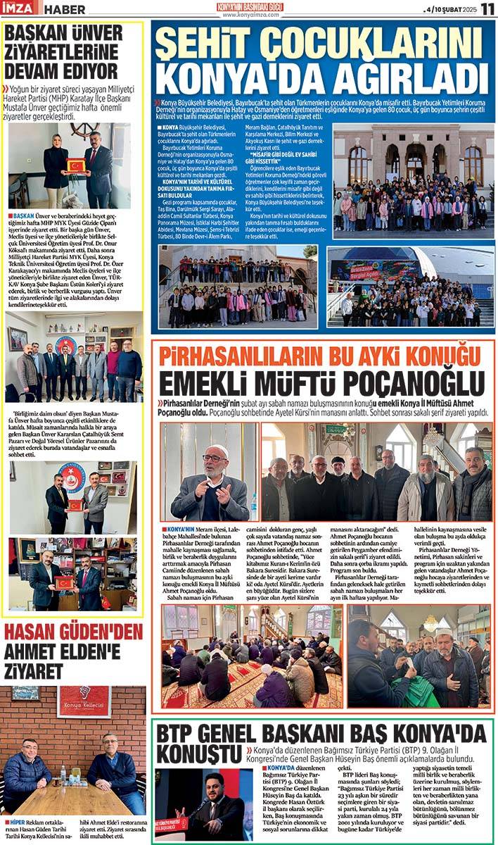 Konya İmza E-GAZETE 4 / 10 Şubat 2025 11