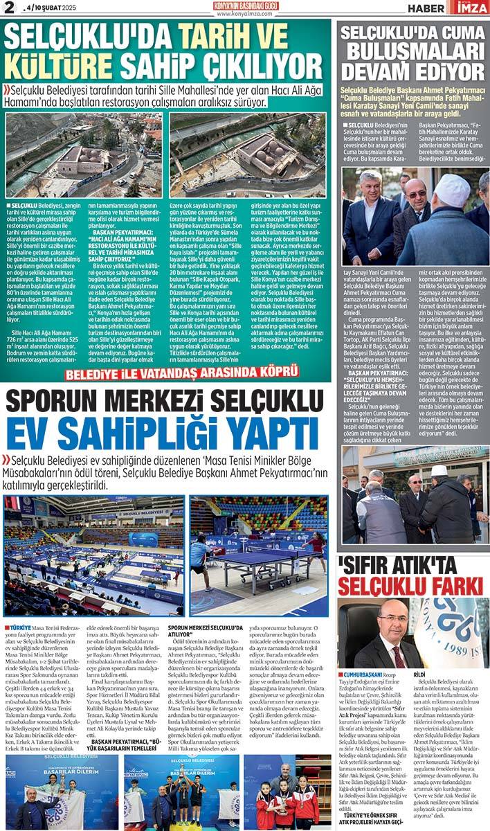 Konya İmza E-GAZETE 4 / 10 Şubat 2025 2