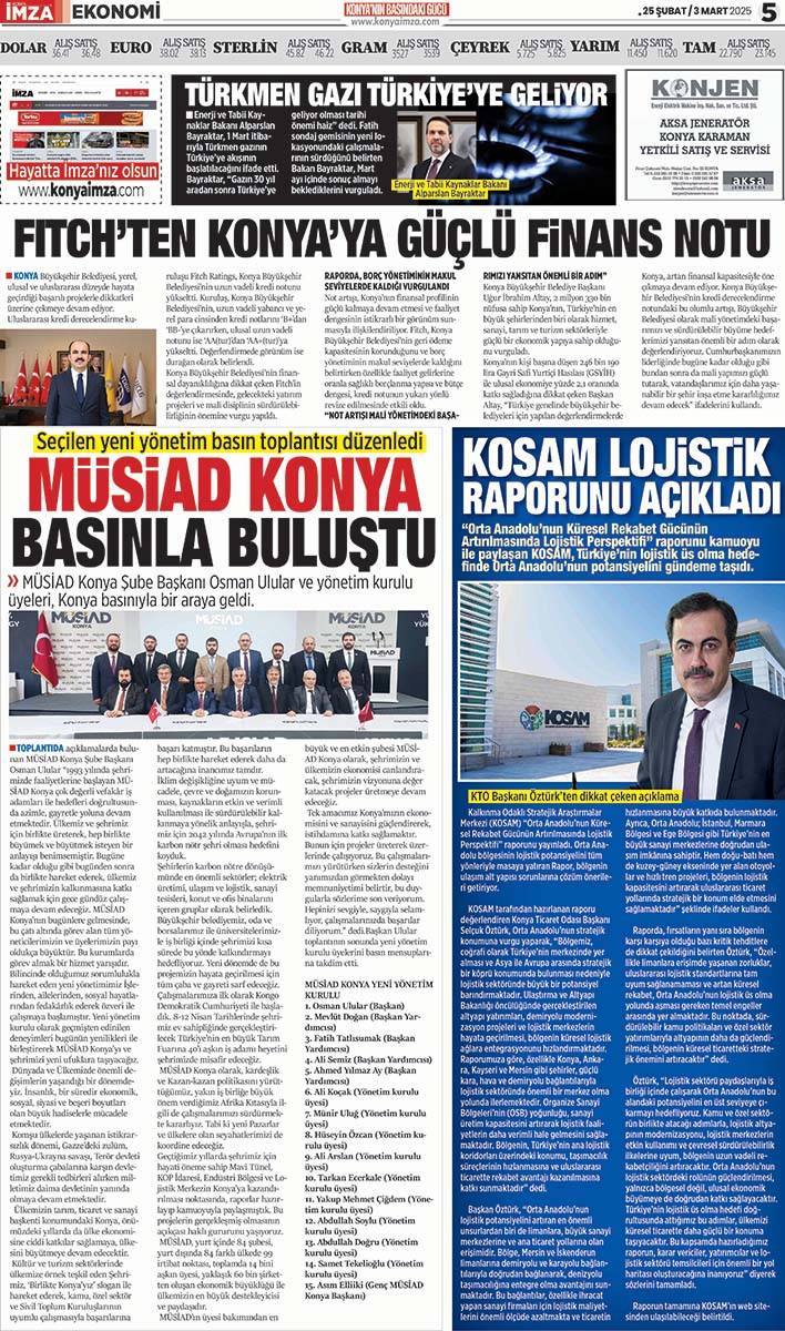 Konya İmza E - GAZETE (25 Şubat / 3 Mart 2025) 5