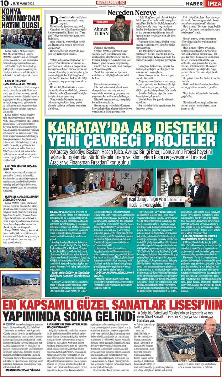 Konya İmza E-GAZETE! 11 / 17 Mart 2025 - Konya gazete oku - Konya yerel gazeteler 10