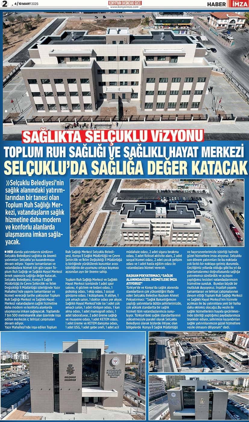 Konya İmza E-GAZETE! 4 / 10 Mart 2025 - Konya gazete oku - Konya yerel gazeteler 2
