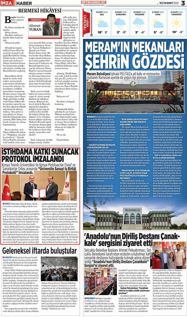 Konya İmza E-GAZETE 18 / 24 Mart 2025 3