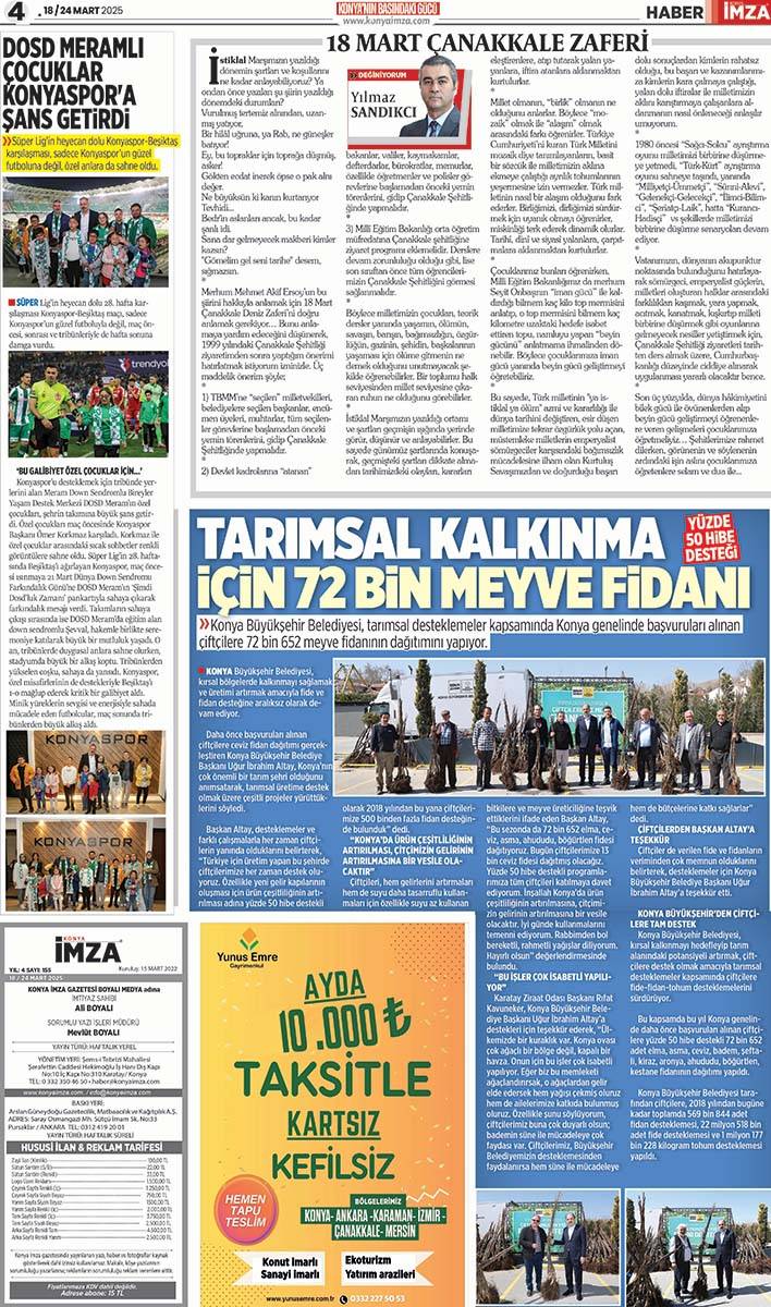 Konya İmza E-GAZETE 18 / 24 Mart 2025 4