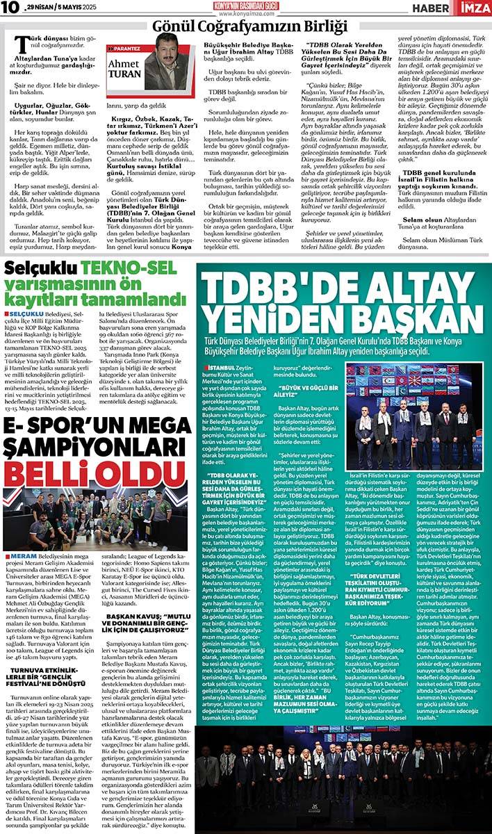 Konya İmza E-GAZETE 29 Nisan / 5 Mayıs 2025 10
