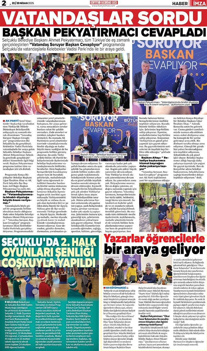 Konya İmza E-GAZETE 22/28 Nisan 2025 2