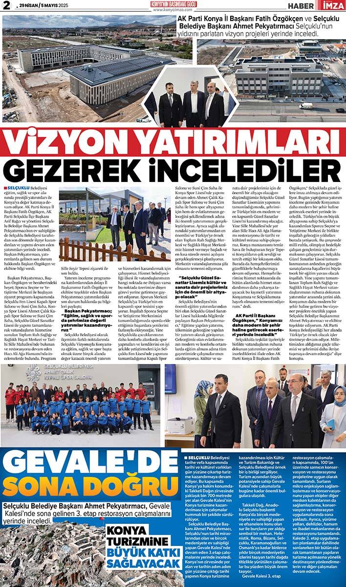 Konya İmza E-GAZETE 29 Nisan / 5 Mayıs 2025 2