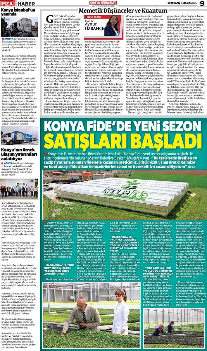 Konya İmza E-GAZETE 29 Nisan / 5 Mayıs 2025 9