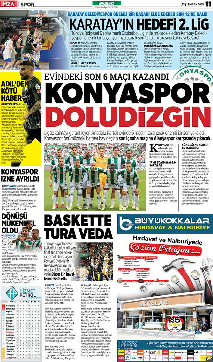Konya İmza E-GAZETE (13 / 19 Mayıs 2025) 11