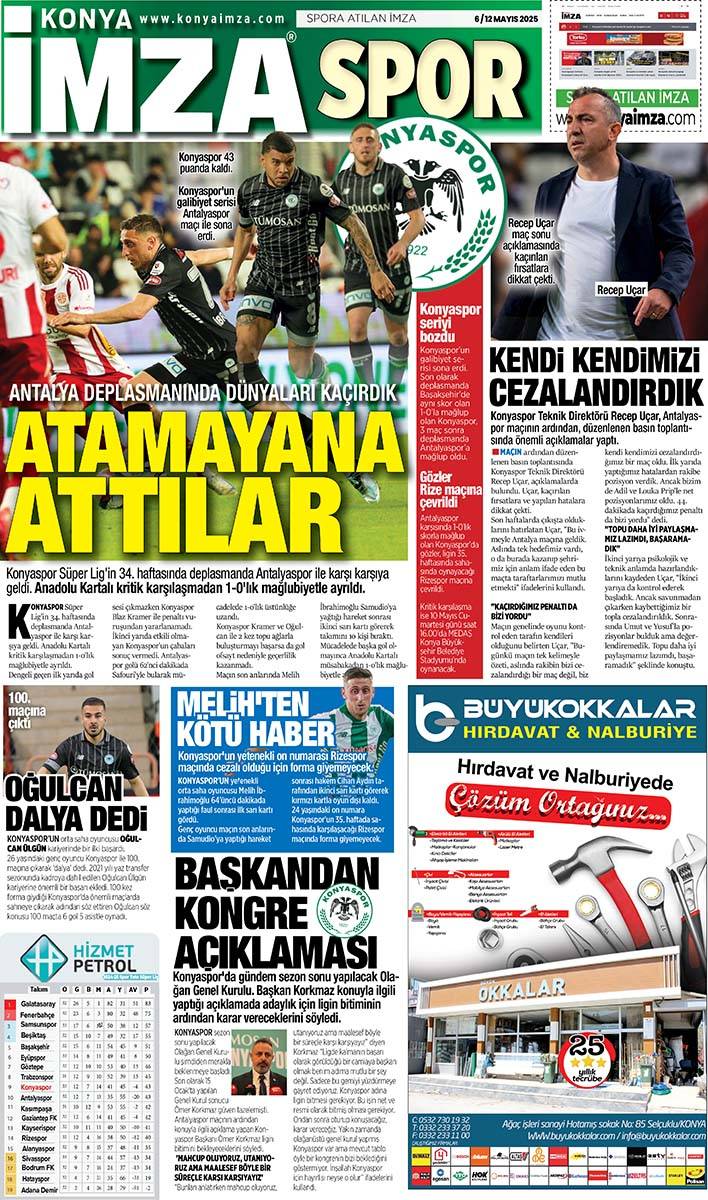 Konya İmza E-GAZETE (6 / 12 Mayıs 2025) 11