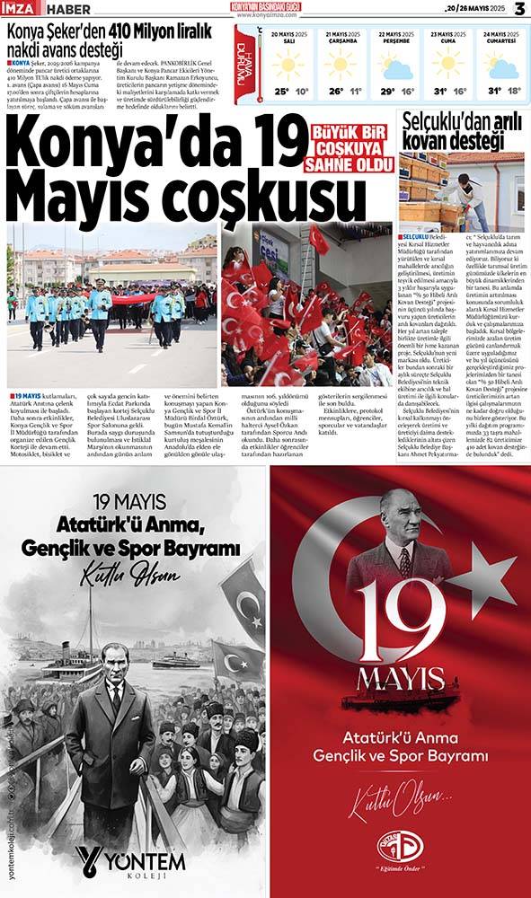 Konya İmza E-GAZETE (20 / 26 Mayıs 2025) 3