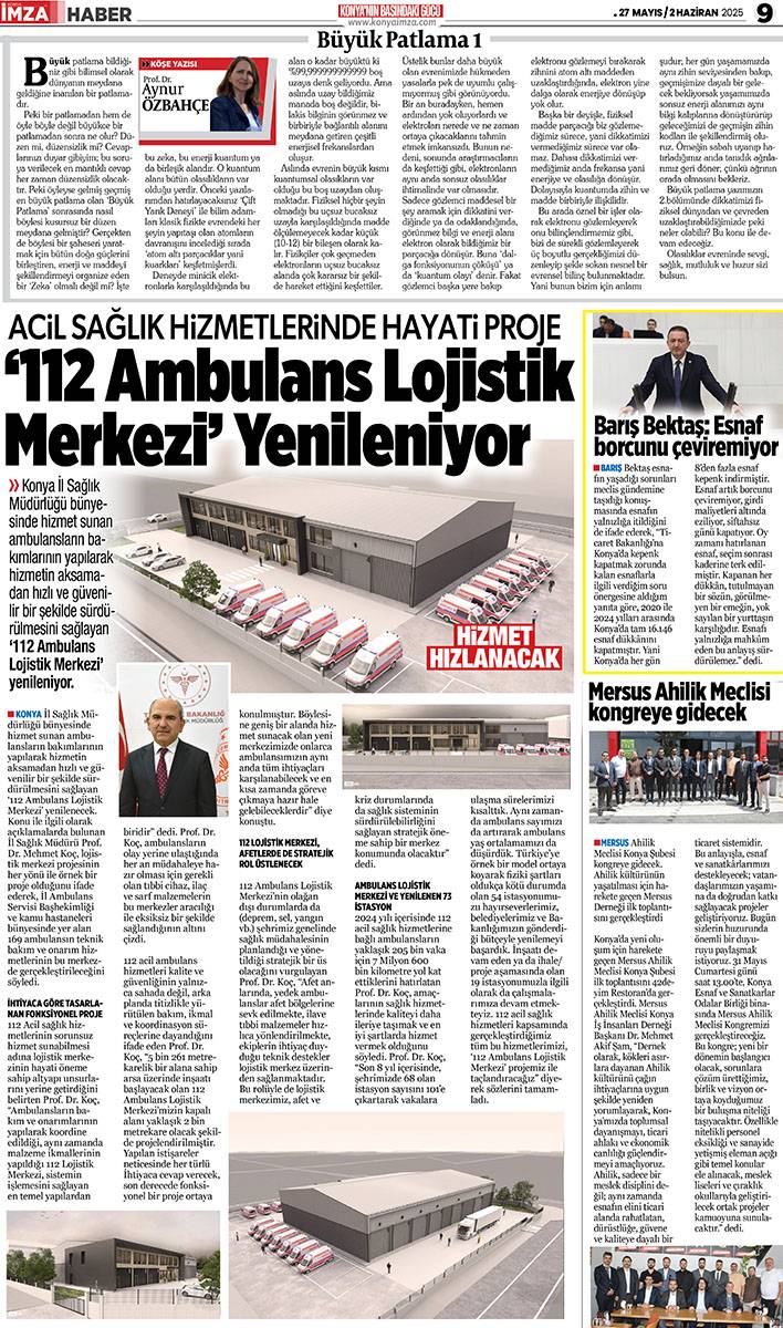 Konya İmza E-GAZETE (27 Mayıs / 2 Haziran 2025) 9