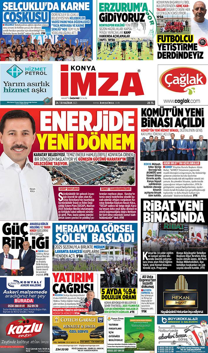 Konya İmza E-GAZETE 24/30 Haziran 2025 1