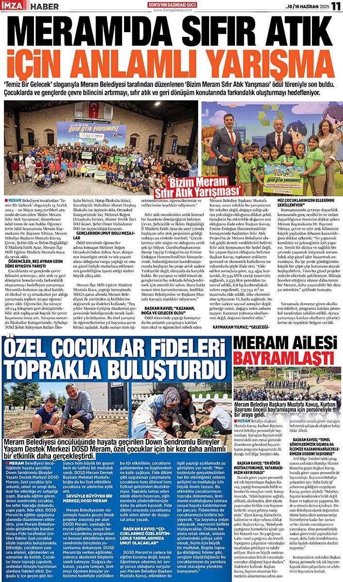 Konya İmza E-GAZETE (10 /16 Haziran 2025) 11