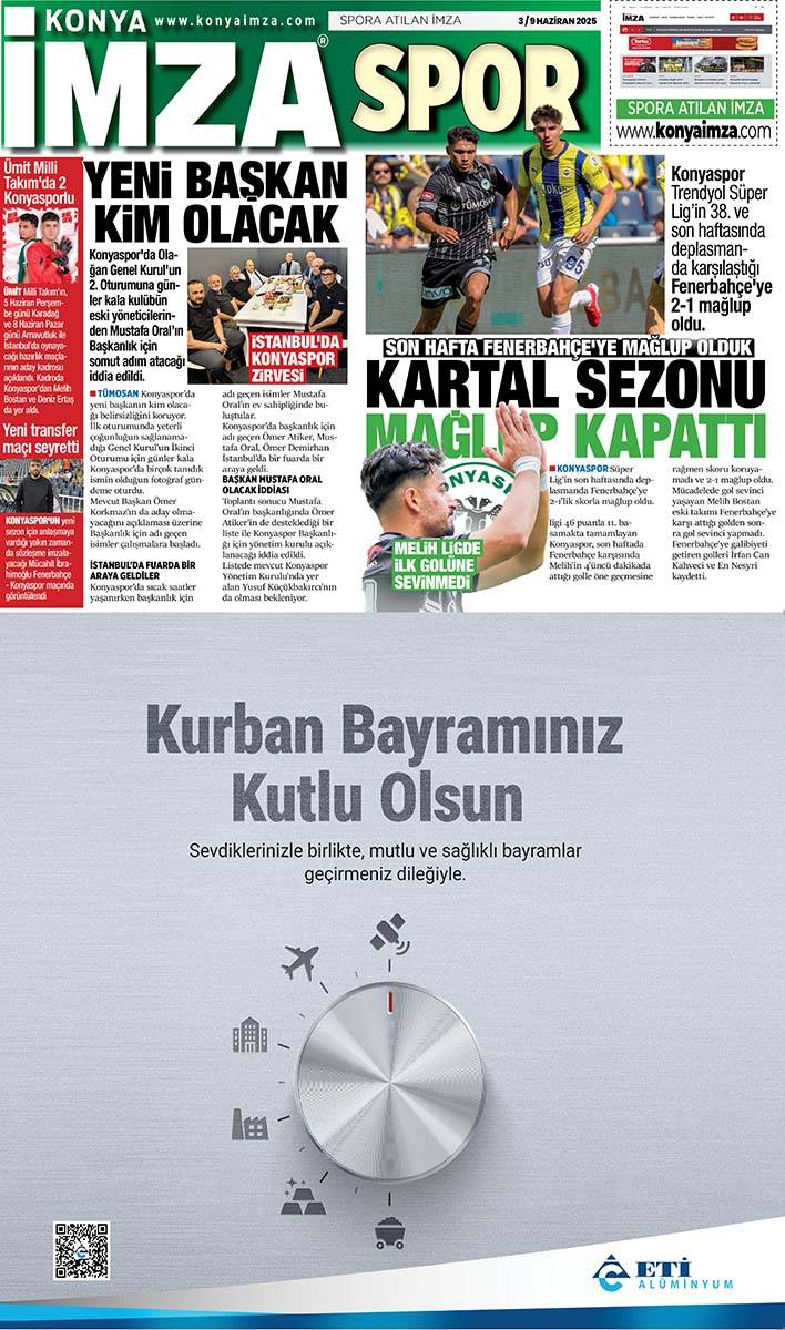 Konya İmza E-GAZETE (3 / 9 Haziran 2025) 12