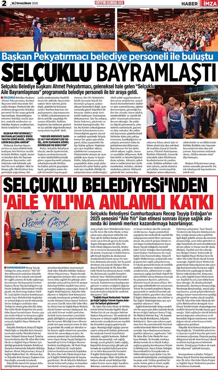 Konya İmza E-GAZETE (10 /16 Haziran 2025) 2