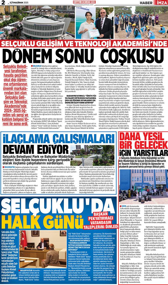 Konya İmza E-GAZETE (3 / 9 Haziran 2025) 2