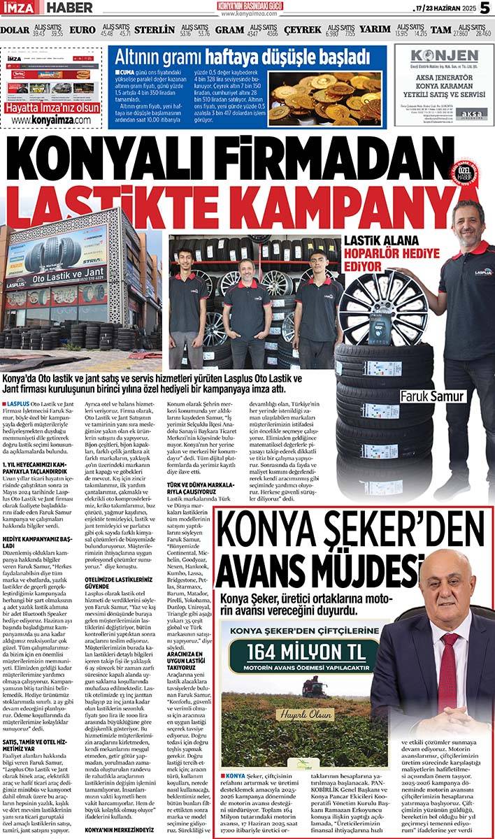 Konya İmza E-GAZETE (17 / 23 Haziran 2025) 5