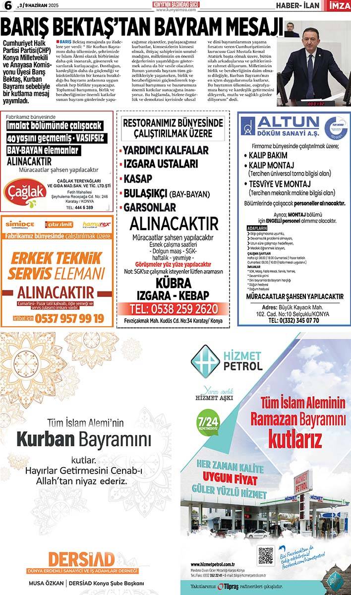 Konya İmza E-GAZETE (3 / 9 Haziran 2025) 6