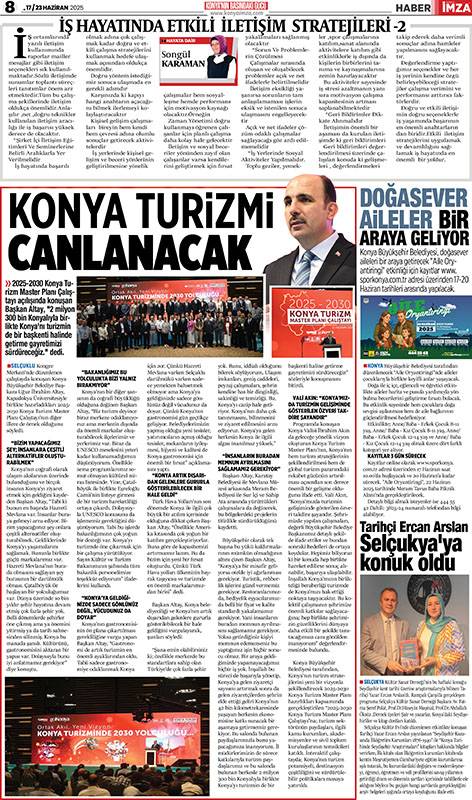 Konya İmza E-GAZETE (17 / 23 Haziran 2025) 8