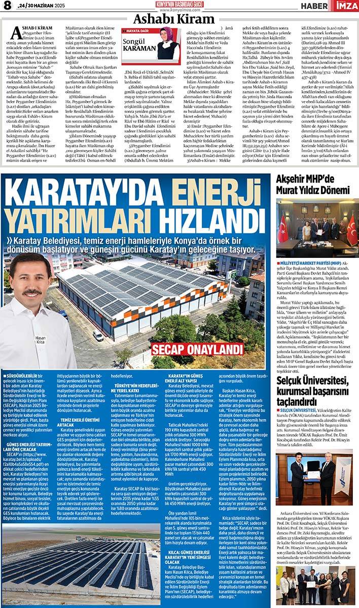 Konya İmza E-GAZETE 24/30 Haziran 2025 8