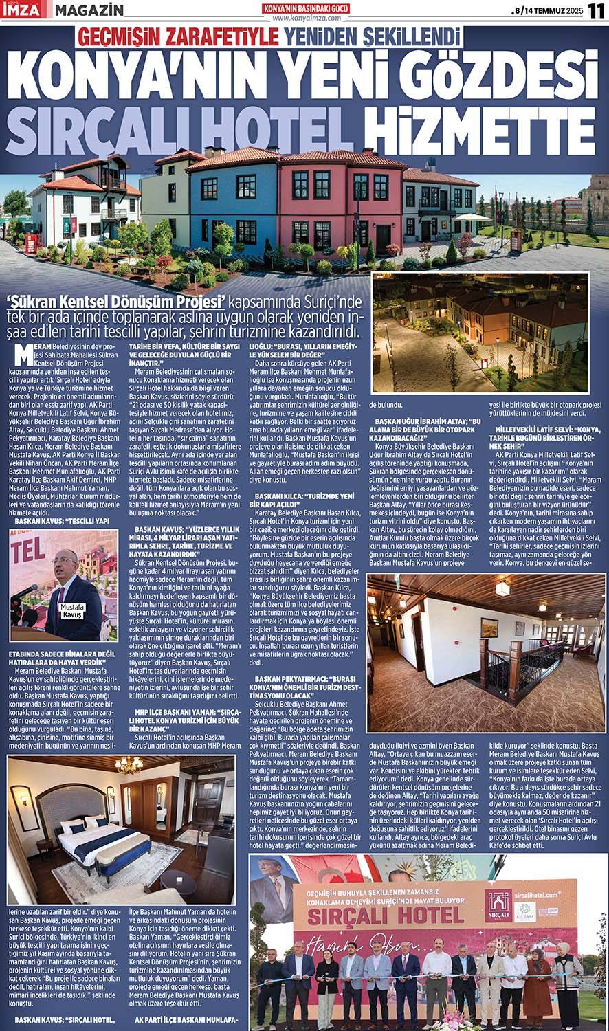 Konya İmza E-GAZETE 8 / 14 Temmuz 2025 10