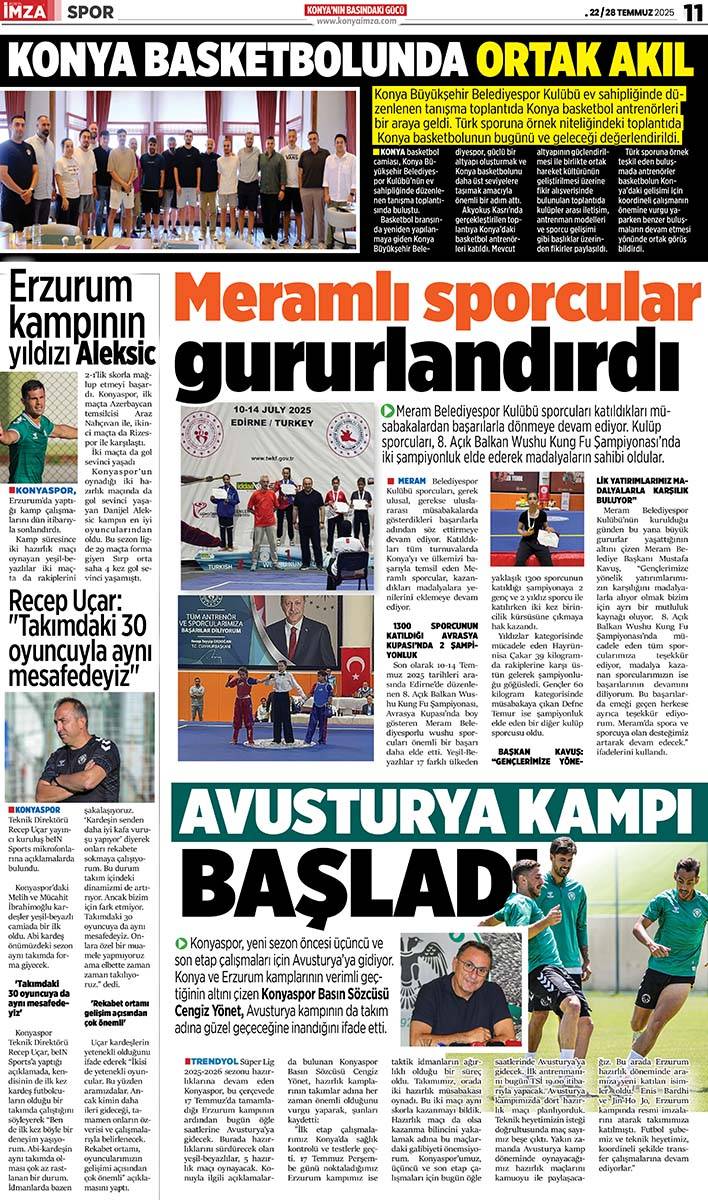 Konya İmza E-GAZETE (22 / 28 Temmuz 2025) 11
