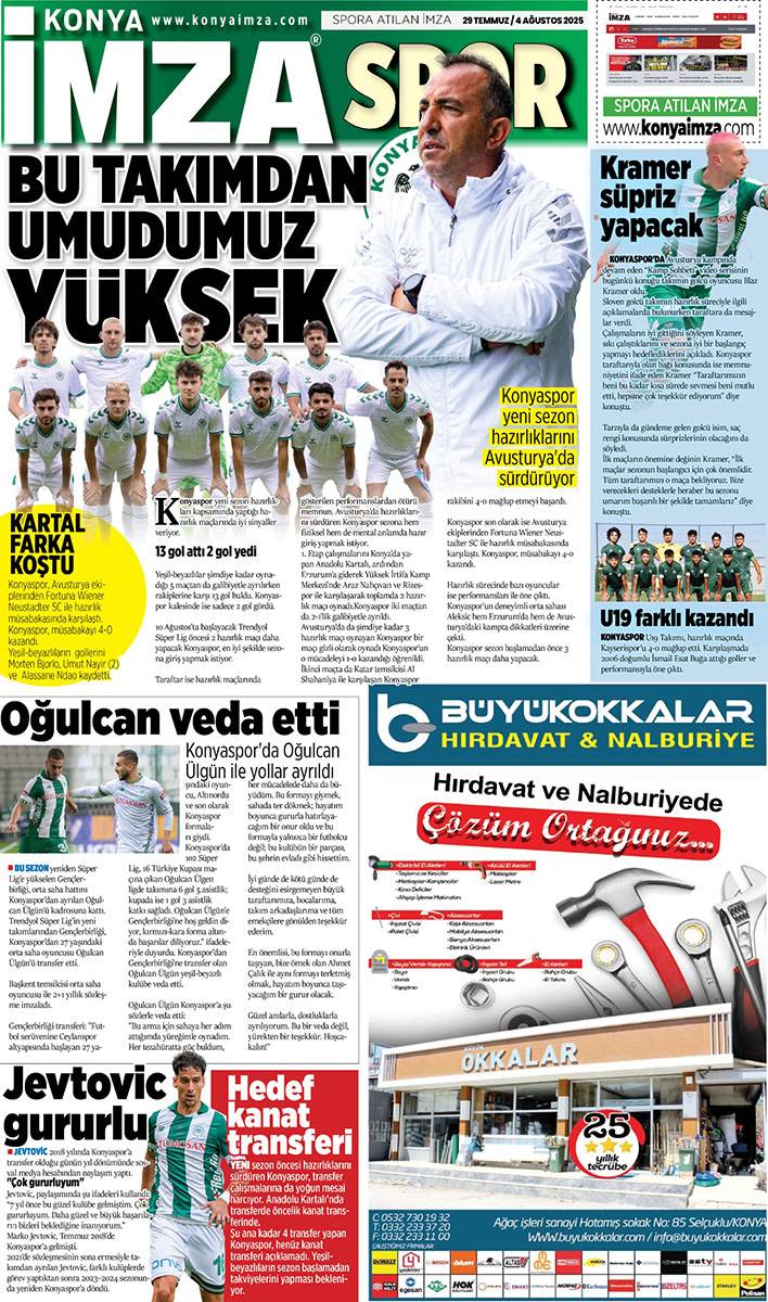 Konya İmza E-GAZETE (29 Temmuz / 4 Ağustos 2025) 11