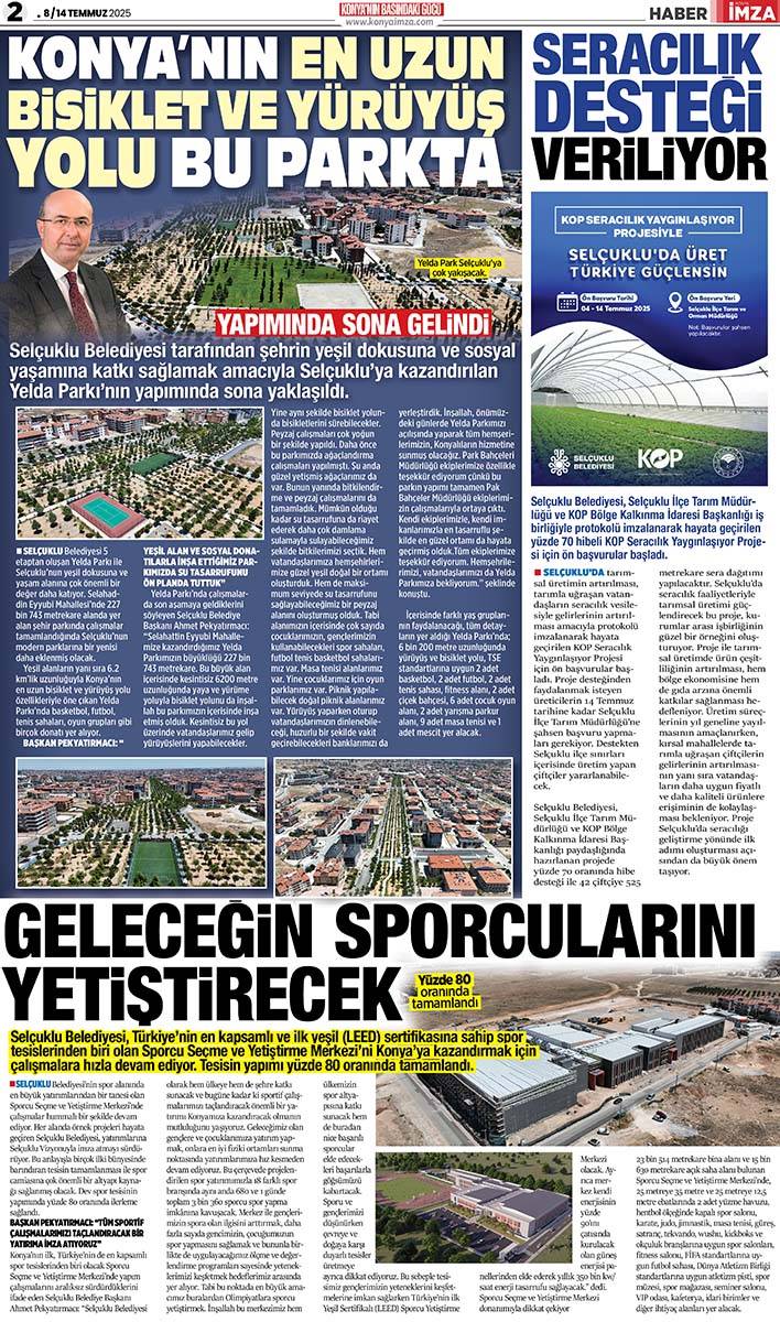 Konya İmza E-GAZETE 8 / 14 Temmuz 2025 2