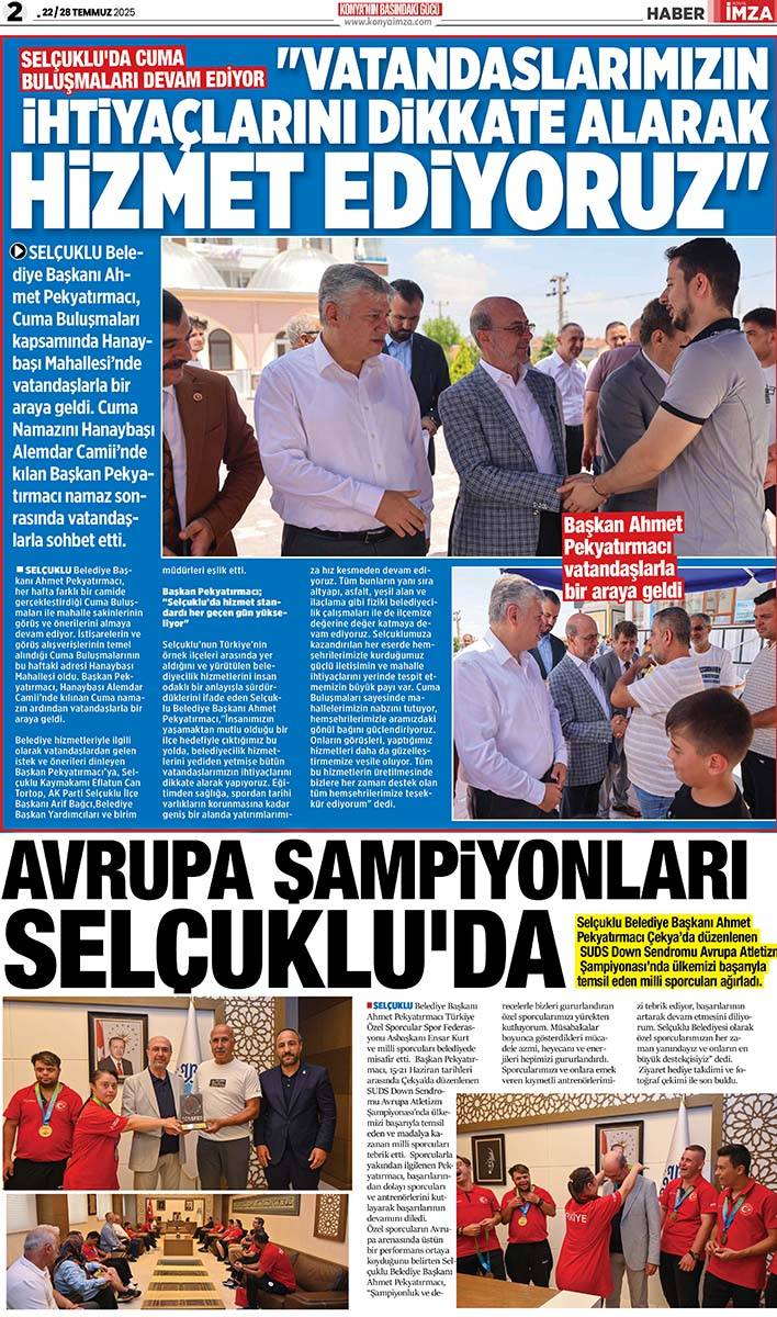 Konya İmza E-GAZETE (22 / 28 Temmuz 2025) 2