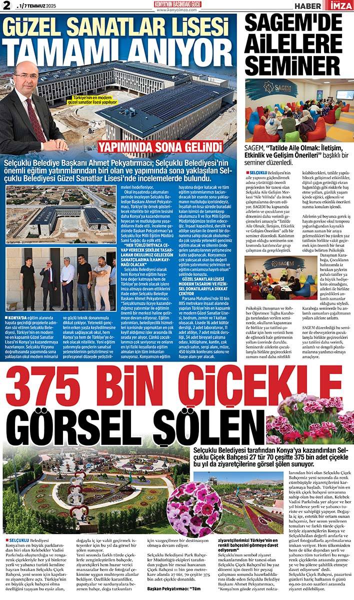 Konya İmza E-GAZETE 1 / 7 Temmuz 2025 2