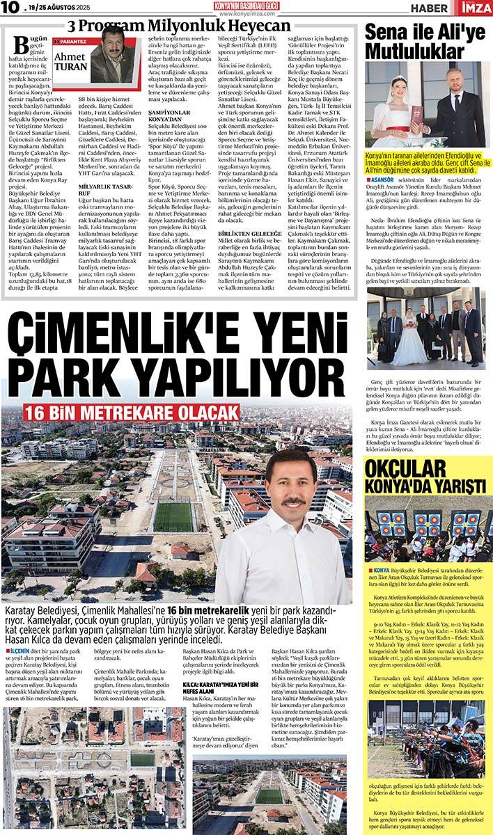 Konya İmza E-GAZETE (19 / 25 Ağustos 2025) 10
