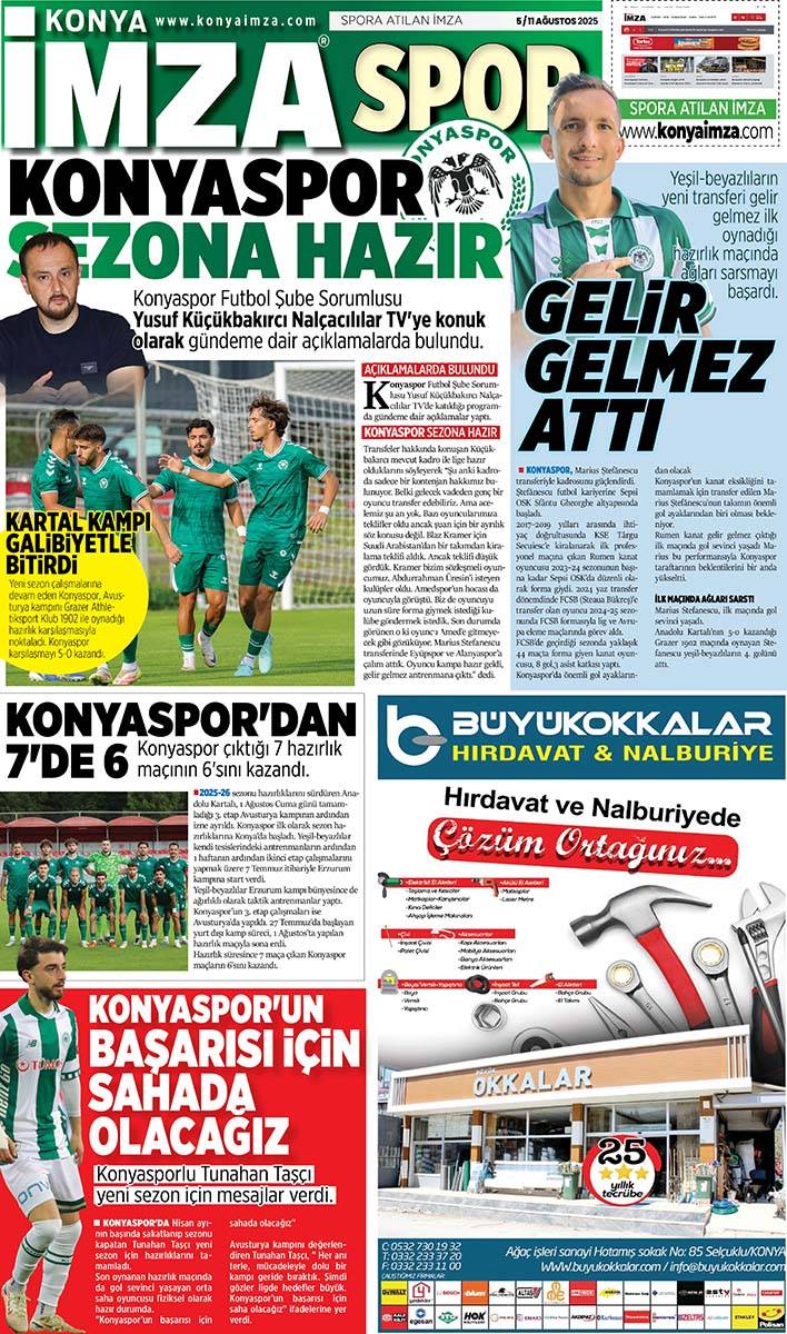 Konya İmza E-GAZETE (5 / 11 Ağustos 2025) 11